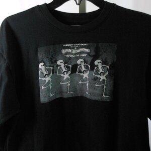 Skeleton Dance Disney Silly Symphonies Cropped Long Sleeve Tee Size XS/S Cotton